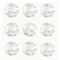12 Packs: 9 ct. (108 total) Clear Round Rhinestone Stickers by Recollections™